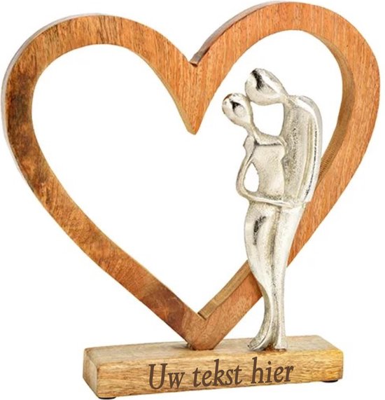 Beeld Liefdeskoppel - gepersonaliseerd met gravure