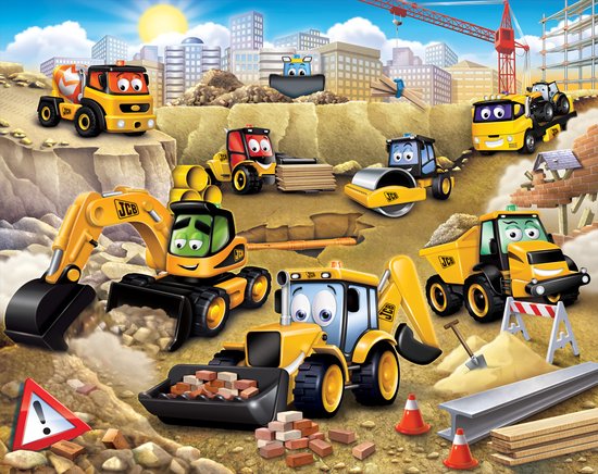 My First JCB – Landbouw Machines – Posterbehang – (305 x 244 cm) – (6 Panelen) (new)