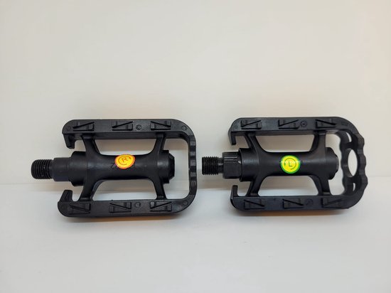 Foto: Jumada s fietspedalen 2 stuks anti slip set met reflectoren zwart mountainbike sport 1 paar