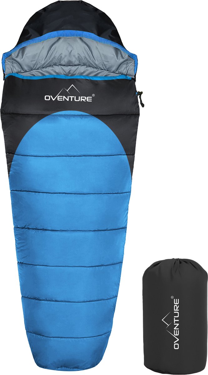 Oventure Cosmic slaapzak - mummiemodel - 210 x 80 / 55 cm, incl. compressietas