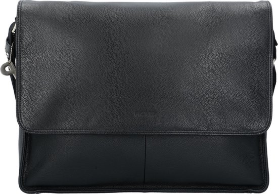 PICARD Cuir Sac de bureau Milano Business Bag Black Noir bol