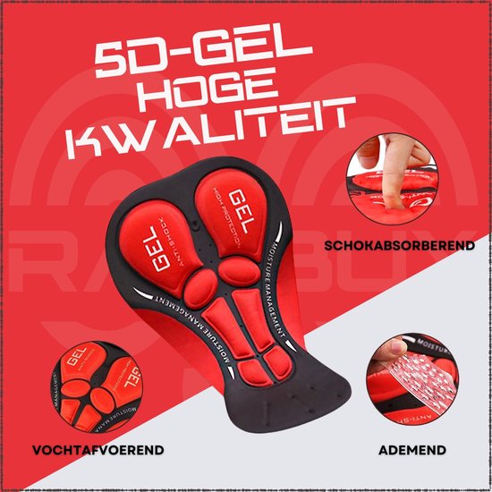 RAMBUX® Fietsonderbroek met Zeem - Fietsondergoed Heren - Ademend & Shockproof - maat XL van Merkloos — afbeelding 5