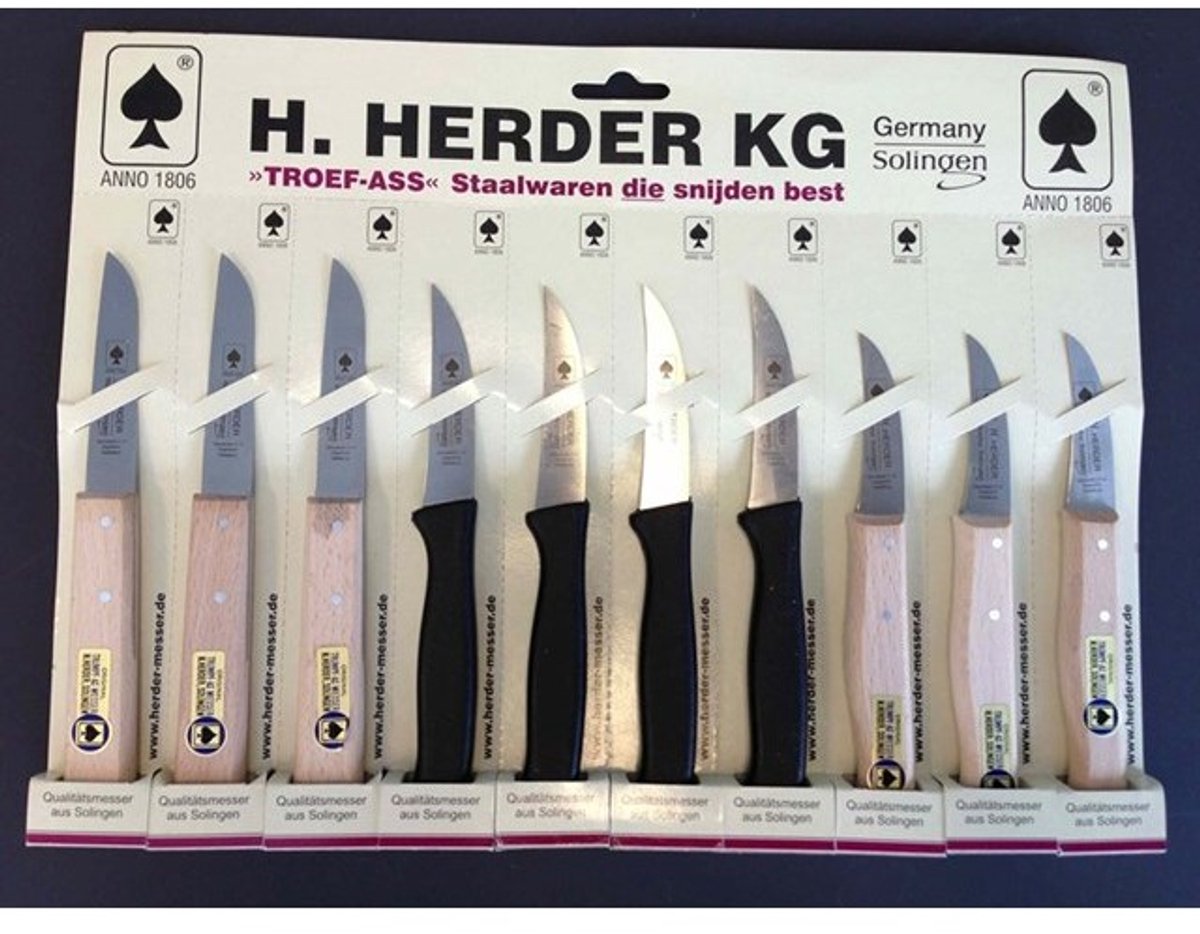 H.Herder Schilmesjes rvs assortiment