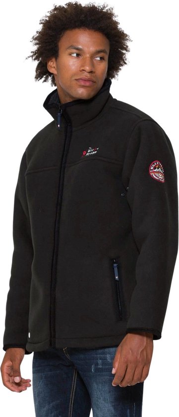 AIEOE Heren fleecevest met teddybont warm gevoerd herenvest winter gilet mouwloze jas, grijs, XL