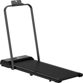 Opvouwbare loopband - 2 in 1 elektrische loopband - 1-10 Km/u instelbare snelheid - met armsteun en LED-scherm - Zwart