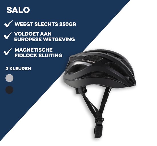 Køvapää® Salo - Zwart - M/L - Fietshelm - 56-61 cm - Gemakkelijke Magneetsluiting - Fietshelm Heren - Fietshelm Dames - Fietshelm Volwassenen van Merkloos — afbeelding 2