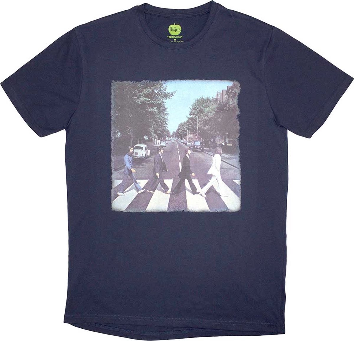 The Beatles - Vintage Abbey Road Heren T-shirt - S - Donkerblauw