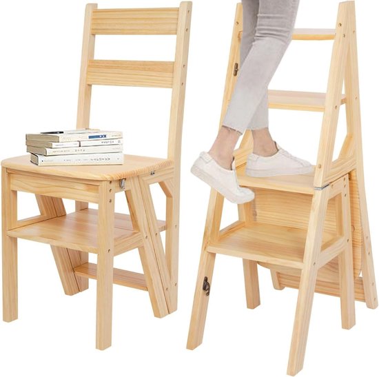Multifunctionele trapladder keukenkruk stoel opvouwbare draagbare