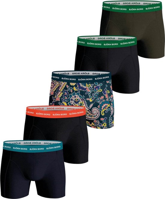Björn Borg – Heren Onderbroeken 5-Pack Boxers Mix – Multi – Maat XXL