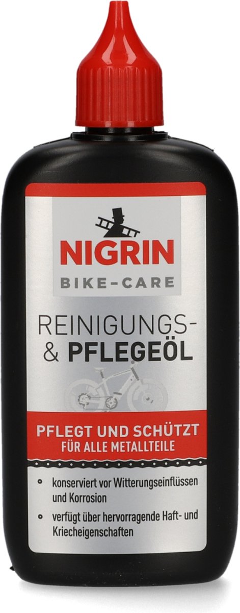 Nigrin Reinigings- en onderhoudsolie 100 ml voor fietsen