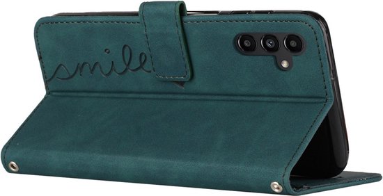 Coverup Smile Book Case Convient pour Samsung Galaxy A05s - Vert