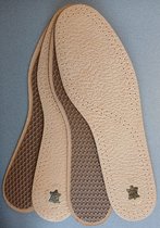 Debe Pure Premium Leder Inlegzolen maat 40/41 - Leer/Lederen - 2 paar - Comfortabel - Verfrissend - Dames/Vrouwen & Heren/Mannen