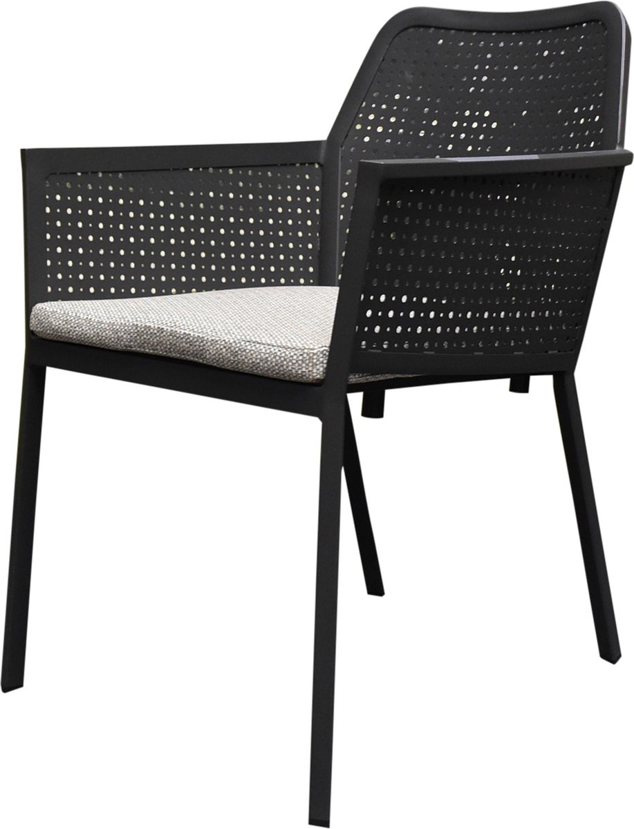 Rivola dining tuinstoel aluminium antraciet