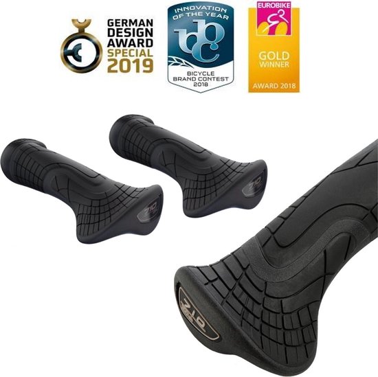 Poignées De Vélo SQlab 710 – Forme Ergonomique, 106 Mm D’envergure, Poids 239 G, Pour VTT Et Voyage