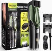 Bol.com Vacuüm baardtrimmer/ Baardtrimmer met 20 lengtes en stijlen- Trimmer- sterke motor -Verstelbaar 1-20mm - Ingebouwde afzu... aanbieding