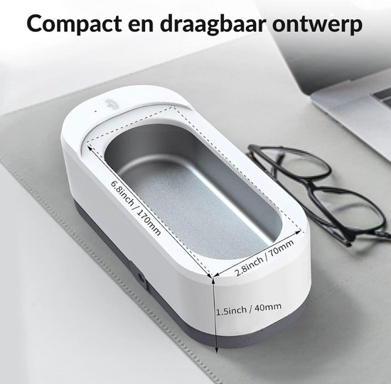 Ultrasone Juwelenreiniger | Netvoeding | 230 V AC 50 Hz | 0.6 l