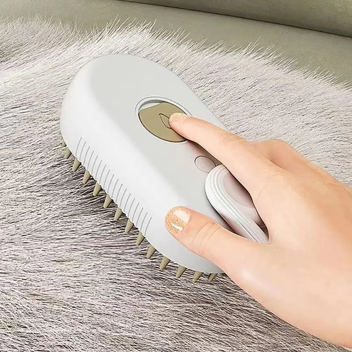 Katten Stoomborstel | Zelfreinigende Ergonomische Stoomborstel Voor