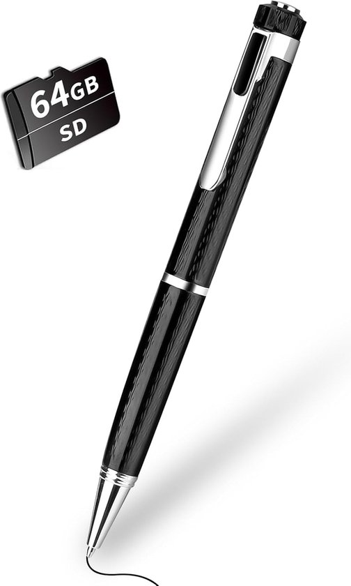 Lexium Voice Recorder 64GB Penontwerp Zwart - Lexium - €72,95