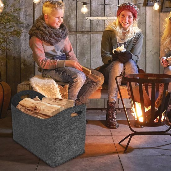 Brandhoutrekken Black Fornuis Smeedijzeren Grote Logboeken Bin Open Haard Gereedschap Indoor Outdoor Brandhout Rack Opbergrek For Brandhout Kindling En Haardlogboeken Accessoires Buitenhaard