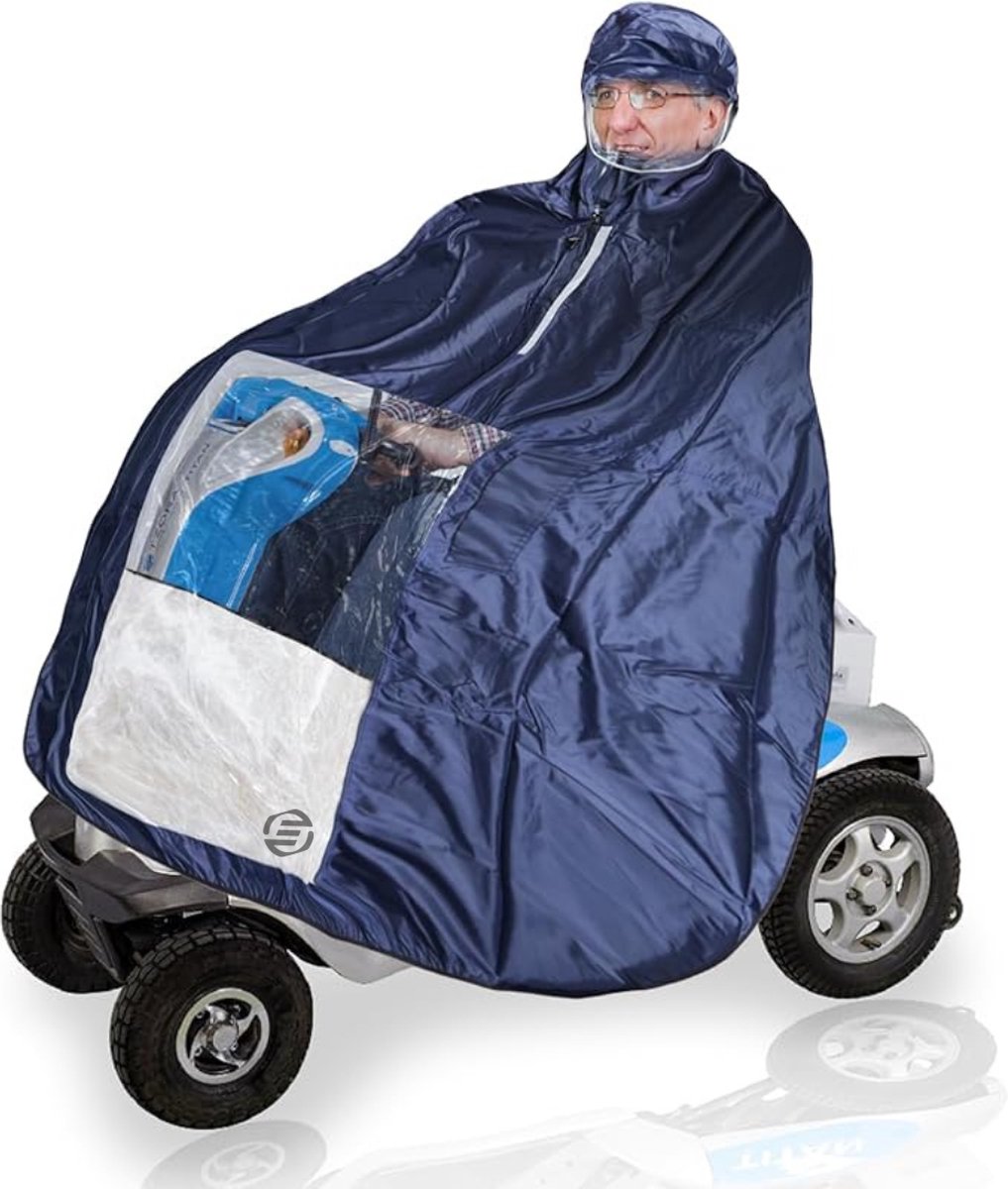 Goedkoopste Equivera Regencape Scootmobiel - Regencape Scootmobiel - Scootmobiel Regencape - Regenponcho Scootmobiel