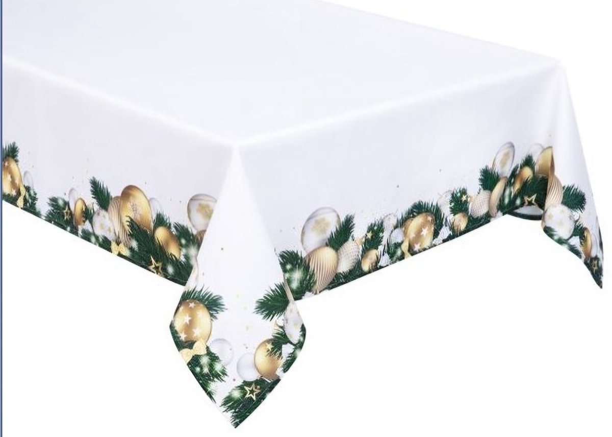 Kerst tafelkleed 140x200 cm - Kerst decoratie - Tafel - Eettafel - Rechthoekig - Christmas Tafellaken - Kerstdiner - kerst accessoires - Kerstcadeau - kerst actie fijne kerst - kerst patroon - kerstavond - fijne kerstdagen - kerstman - sinterklaas
