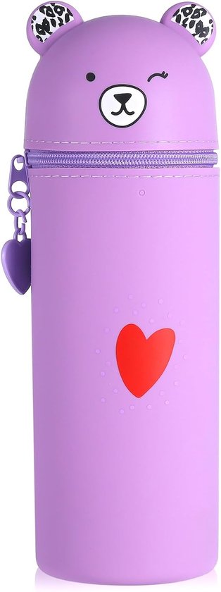 DGTSYAL Kawaii 2-in-1 zachte siliconen etui, tafelpennenhouder, ritssluiting, siliconen, pennenzak, kleurpotloden, marker, kantoor, universiteit, schattige schoolbenodigdheden, dierenpennenhouder DGTSYAL Kawaii 2-in-1 zachte siliconen etui, tafelpennenhouder, ritssluiting, siliconen, pennenzak, kleurpotloden, marker, kantoor, universiteit, schattige schoolbenodigdheden, dierenpennenhouder