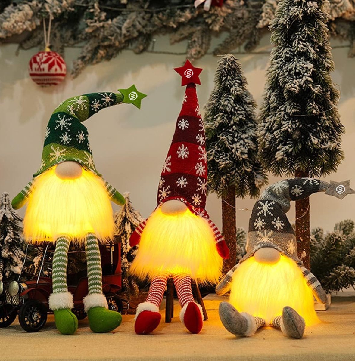 Equivera Kerstversiering Binnen - Kerstversiering - Kerst Versiering - Kerst Decoratie - Kerstdecoratie - Kerstdecoratie voor Binnen - Voor de Leukte Kerstviering!