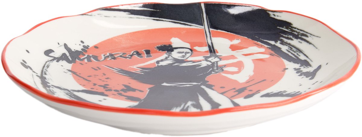 TOKYO DESIGN STUDIO - Asakusa Round Plate 25x3cm Samurai 21887 4/24