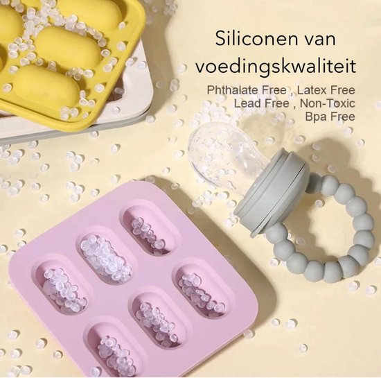 Finity Kids - Fruitspeen - Bijtring - Fruit feeder - Fruitzuiger - Kinder bestek - Babyspeen voor groenten en fruit - BPA/PVC Vrij - Inclusief Vriesbestendig Bewaarbakje - Verlichting voor Doorkomende Tandjes - Vaatwasmachinebestendig - Blauw van Finity Kids — afbeelding 5