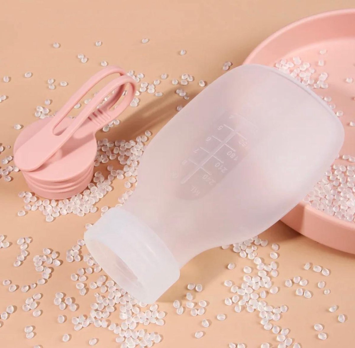 Mom Finity - Moedermelk Bewaarzakjes - Herbruikbaar - Siliconen -Borstvoeding Bewaarzakjes - 240ml - BPA-vrij - Lekvrij - Flesjes - Set van 2 - Roze — cadeau in Cadeau-ideeën - foto 3