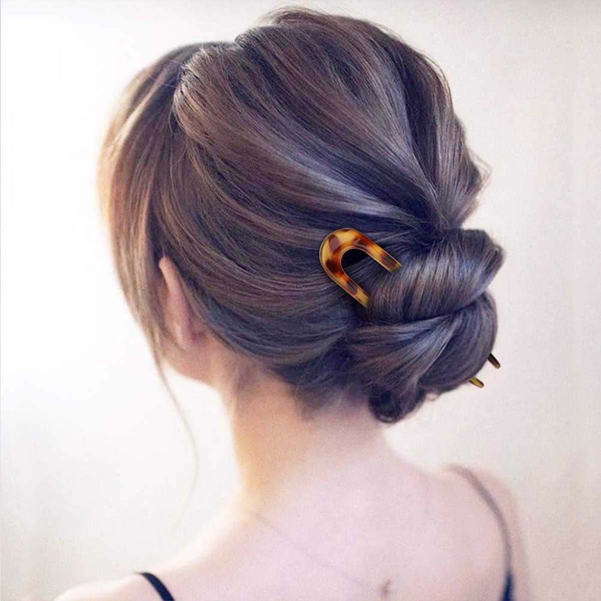 Épingle à Cheveux En U Style Bâton De Fourchette - Pour Tous Types De Cheveux - Imprimé Animal