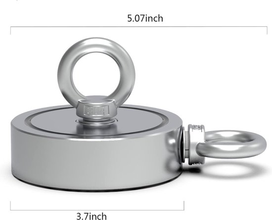 Wukong 160 kg hechtkracht neodymium oogmagneet met 20 m touw, N52 super
