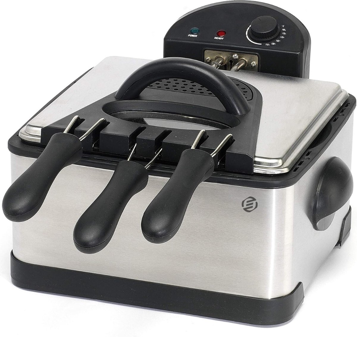 Equivera Oliebollenpan - Professionele Friteuse - Friteuse voor Oliebollen - Oliebollenmaker - Perfect voor Oud en Nieuw