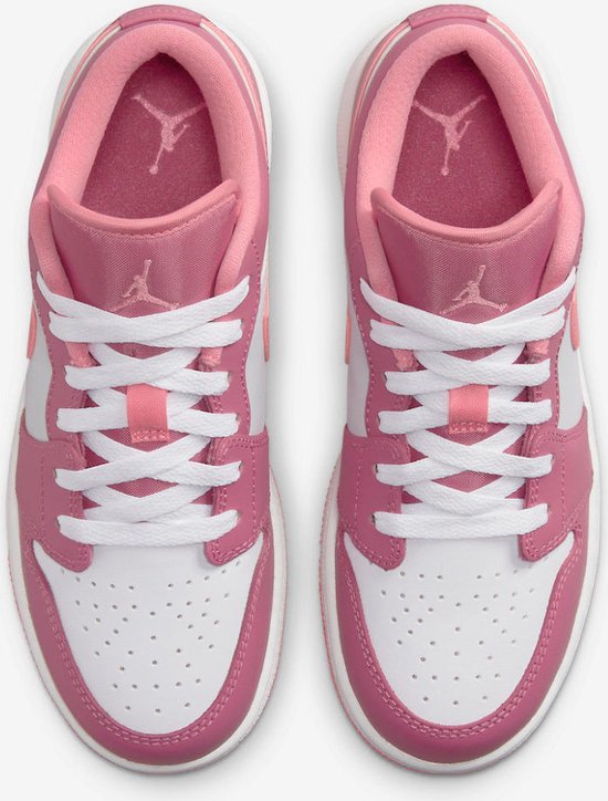 Air Jordan 1 Low 'Desert Berry' (GS) - maat EU40 - 553560-616 - roze - wit  - sneakers laag | bol