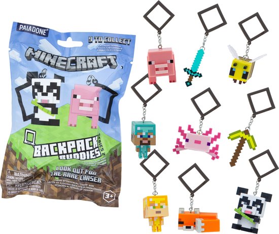 Trader Games - PORTE CLES  BACKPACK BUDDIES  MINECRAFT EURO NEW Paladone 5056577700213