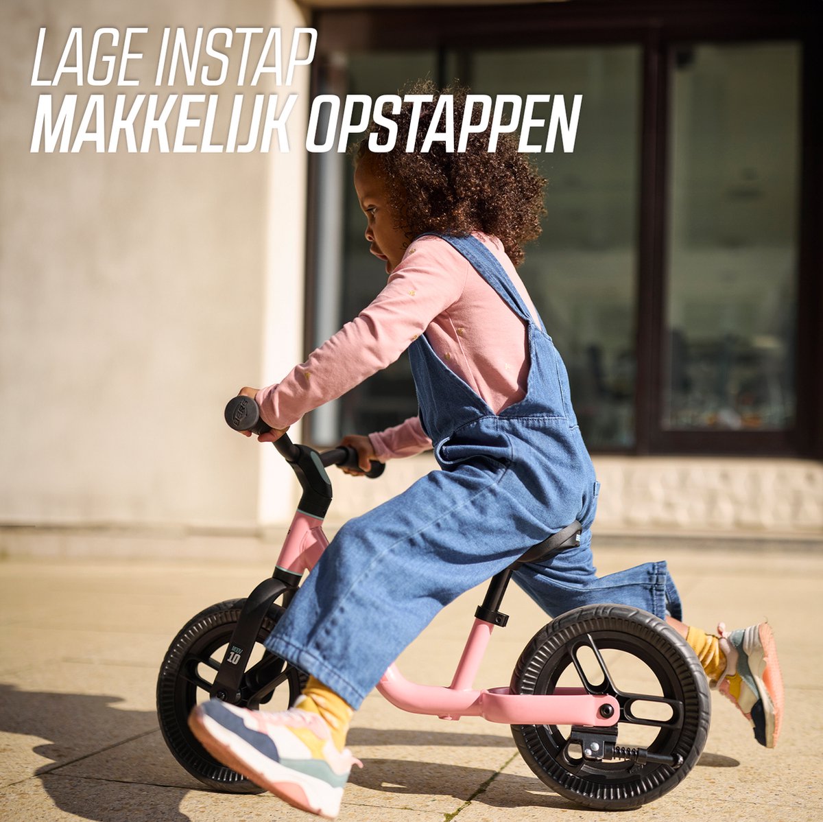 BERG MOOV10 Loopfiets - 2+ jaar - 10 inch - Lichtgewicht - Anti-lek EVA Banden - Verstelbaar Stuur en Zadel - Roze — afbeelding 9
