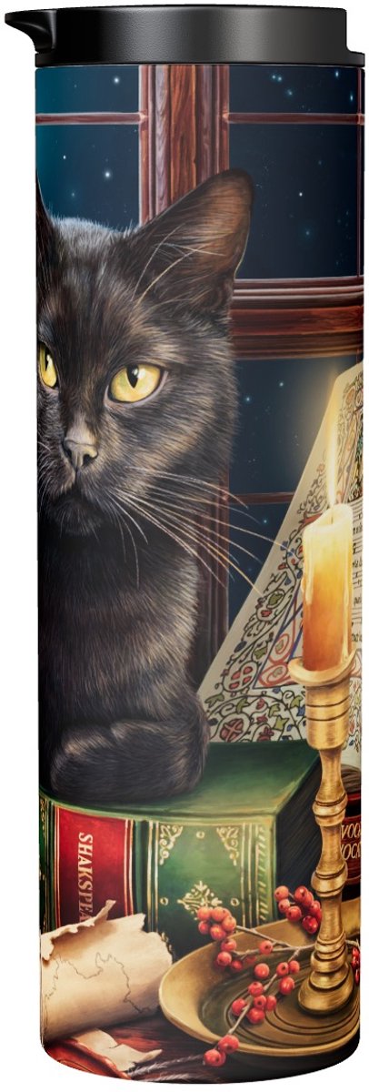 Zwarte Kat Black Cat By Candlelight - Thermosbeker 500