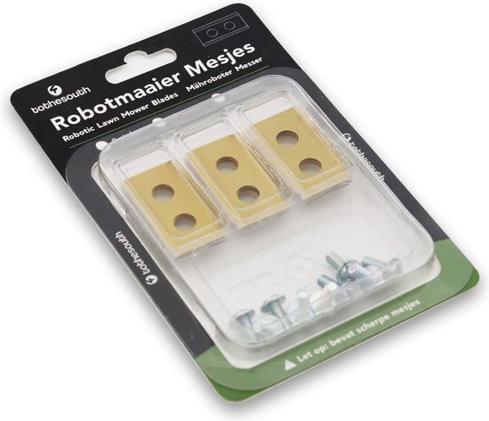 Lames de tondeuse robot To the South® en titane pour Worx Landroid S Basic - 9 pièces