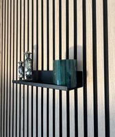 Wandplank voor akoestische panelen - Lattenwand - Akoestisch wandpaneel - Akupanel - 50 cm breed - Geen boormachine nodig - Metaal