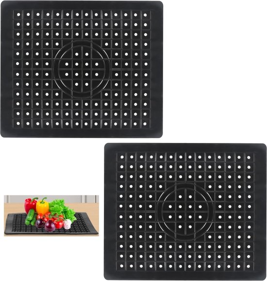 Spoelbak Vaatwasserdroger Gootsteenbeschermer Siliconen Mat - Praktische Afdruipmat Thermische Isolatie Keukenspoelbak Accessoires (A