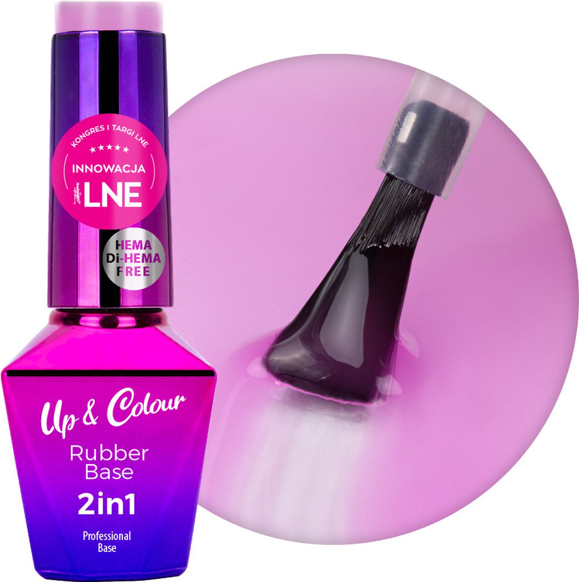 Goedkoopste Molly Lac - 2 1 Rubberbase - Camouflage - Light Purple - Hema//DiHema Vrij - Manicure - Nagelverzorging - Nagelstyliste - Gellak - Gelpolish - Base - UV/Led - Caramdia