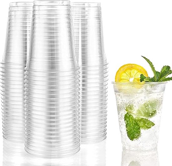 Plasticforte Bekers - 12x - kunststof - gekleurd - 300ml - onbreekbaar