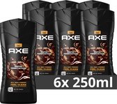 Bol.com AXE 3-in-1 Douchegel - Dark Temptation - 6 x 250 ml - Voordeelverpakking aanbieding