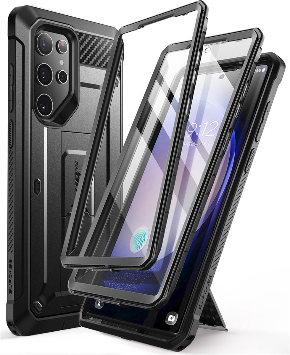 Supcase i-Blason Unicorn Beetle Pro Case voor Samsung Galaxy S24 Ultra - Zwart