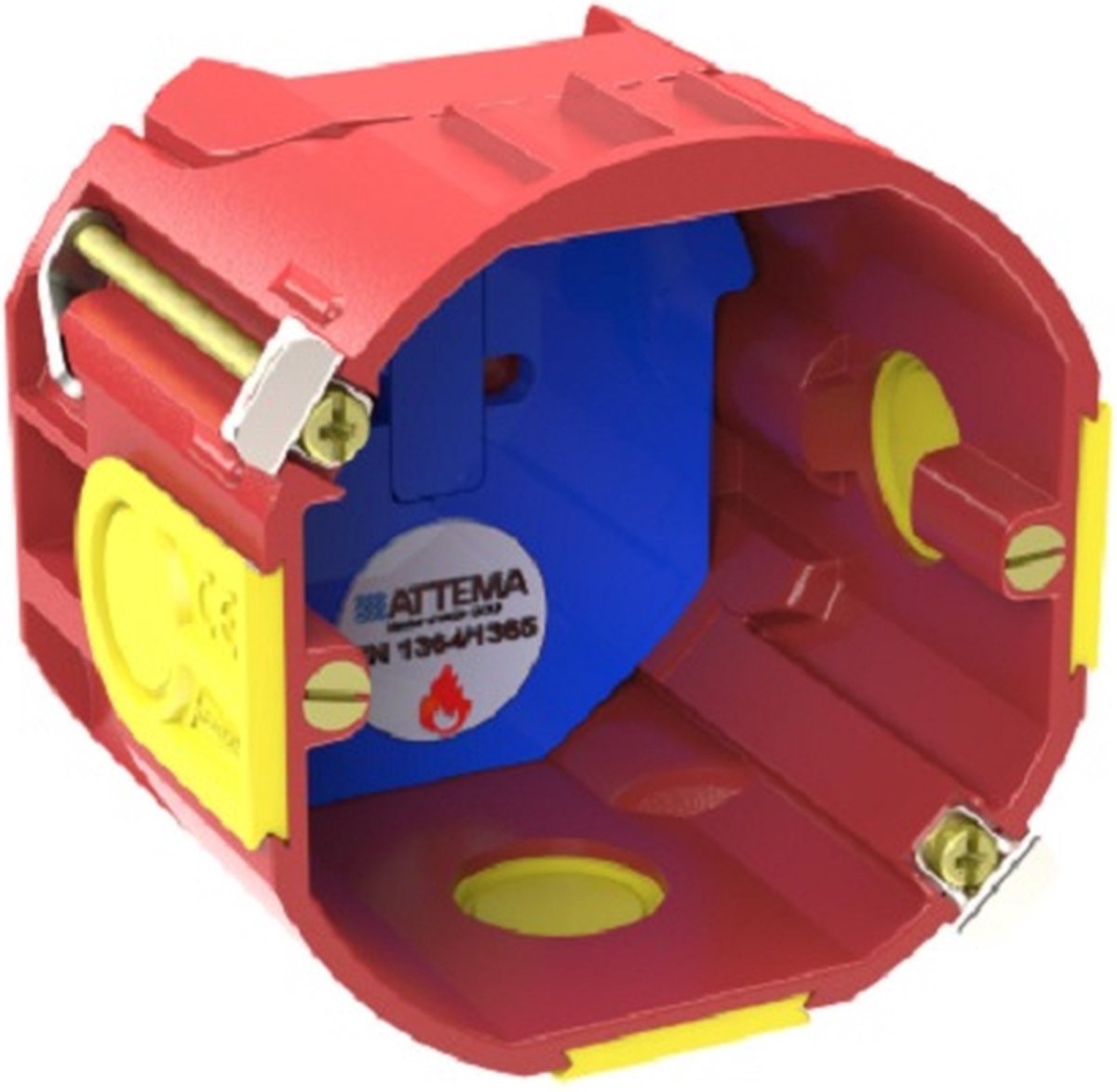 Attema Isp2-uhw50-BW brandvertragende AT1053 Hollewand inbouwdoos