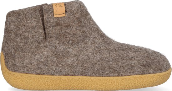 Tofvel - Rabara Maha Wolvilt Pantoffels Marbled Brown - Maat 42