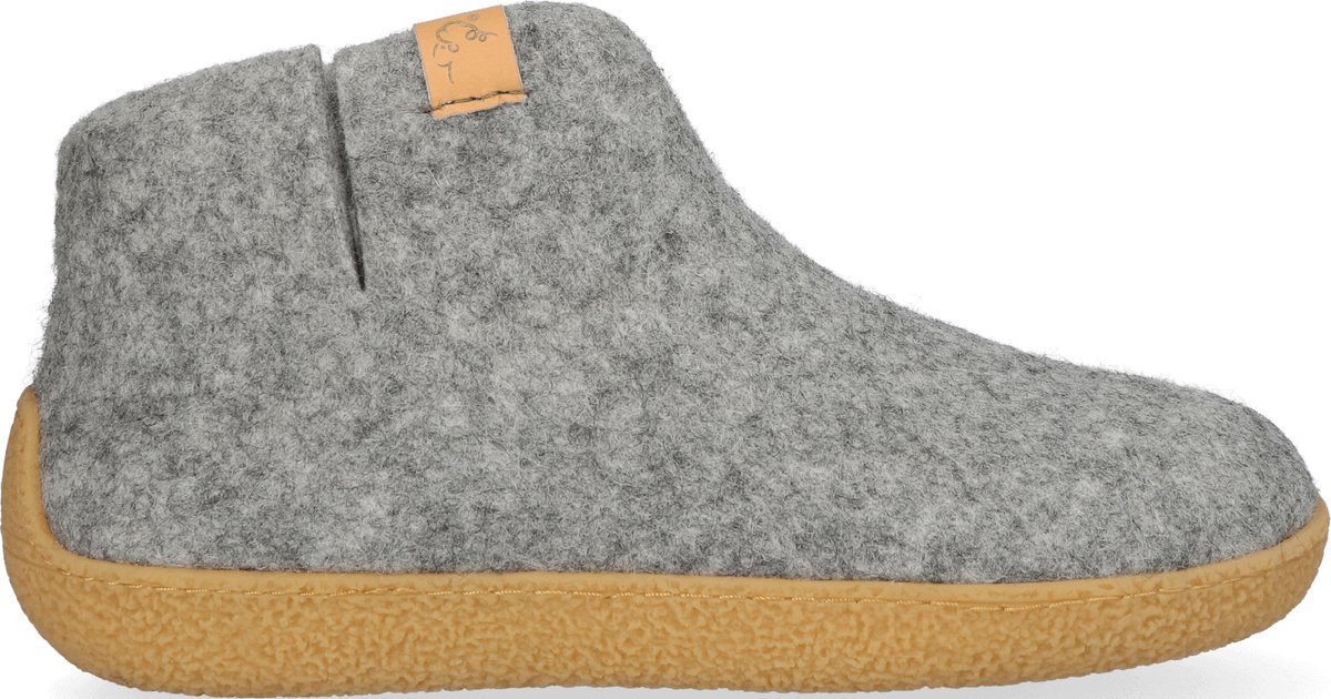 Tofvel - Rabara Maha Wolvilt Pantoffels Marbled Light Grey - Maat 40