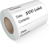 Étiquettes de congélation - Autocollants de congélation - Étiquettes alimentaires - À consommer de préférence avant le - Étiquettes - 2,5 x 5 cm - Inscriptibles - Pour conteneurs, boîtes, sacs