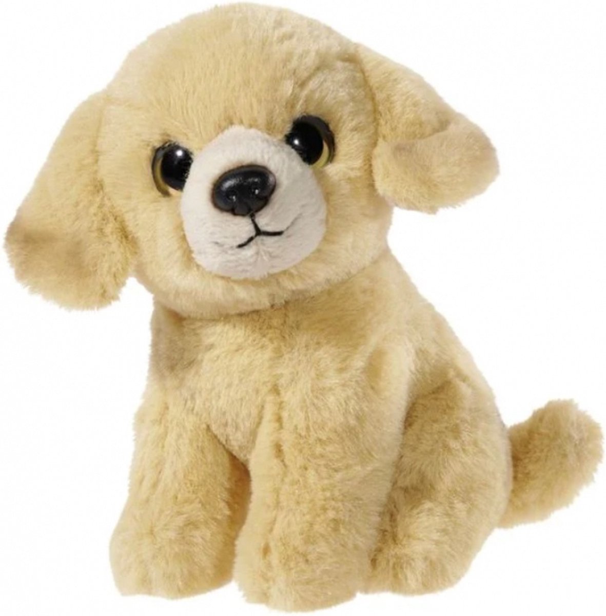 knuffel Golden Retriever 14cm pluche speelgoed hond.