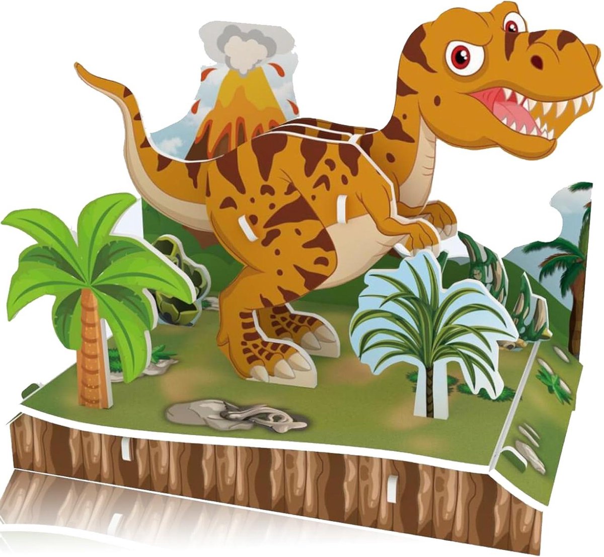 3D cartoon puzzel voor kinderen  TRex dinosaurus houten  dinosaurus puzzel  educatief speelgoed voor kinderen